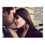 vintage inspired save the date postcard