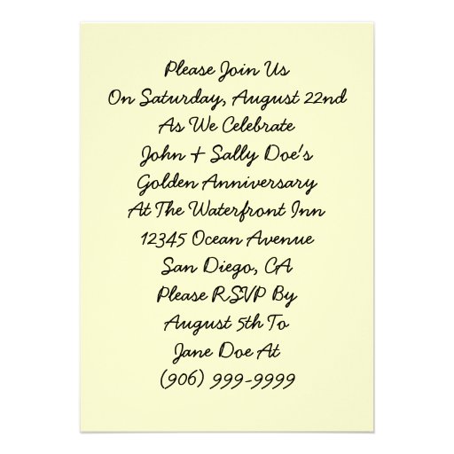 Vintage Invitations Couple Anniversary Engagement