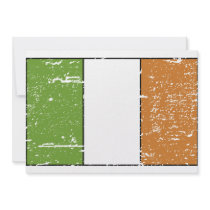 Vintage Ireland Flag Custom Announcements