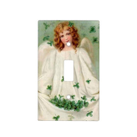 Vintage Irish Angel light switch cover