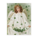 Vintage Irish Angel Postcard