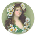 Vintage Irish Colleen stickers by Kat_Kapers Vintage Irish Colleen stickers