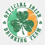 'Vintage' Irish Drinking Team Sticker