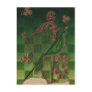 Vintage Irish Heart Symbols Clovers Harp Post Card