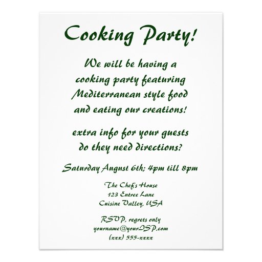 Vintage Italian Food, Tomato Onion Cooking Party Personalized Announcements