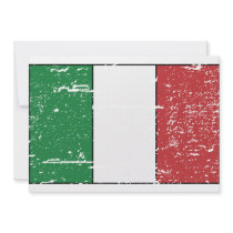 Vintage Italy Flag invitations