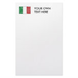 Vintage Italy Flag Customized Stationery