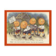Vintage Jack o' Lantern Boys Steeling Gate Postcards