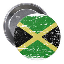 Vintage Jamaica Flag Button
