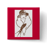 Vintage Japanese Art Deco Magnet, 1933 Buttons