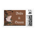 Vintage Japanese Cranes Wedding Invitations postage