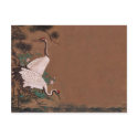 Vintage Japanese Cranes Wedding Invitations postcards