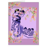 Vintage Japanese Fashions Greeting Card