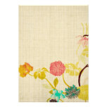 Vintage Japanese flowers Invitation