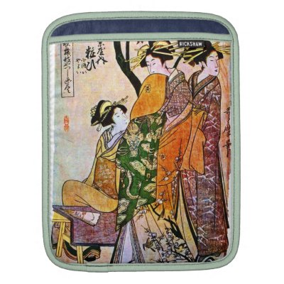 Vintage Japanese Geisha iPad Sleeve