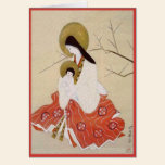 Vintage Japanese Mother and Child Christmas cards