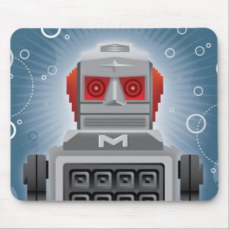 Vintage Japanese Robot Mousepad mousepad
