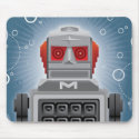 Vintage Japanese Robot Mousepad by billoneil Vintage Japanese Robot Mousepad