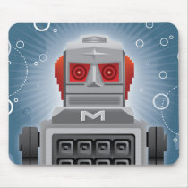 Vintage Japanese Robot Mousepad by billoneil Vintage Japanese Robot Mousepad