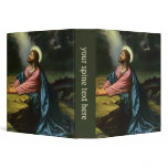 Vintage Jesus Christ Praying in Gethsemane Vinyl Binder