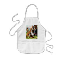 Vintage Jesus Loves Apron for Children