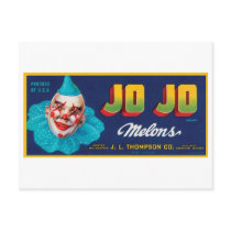 Vintage JO JO Melons Crate Label postcards