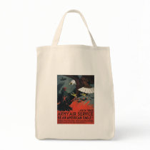 Vintage Join the Army Air Service Tote Bags