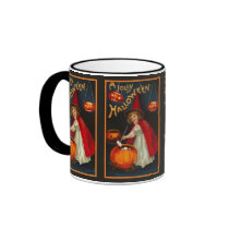 Vintage Jolly Halloween Witch Mug