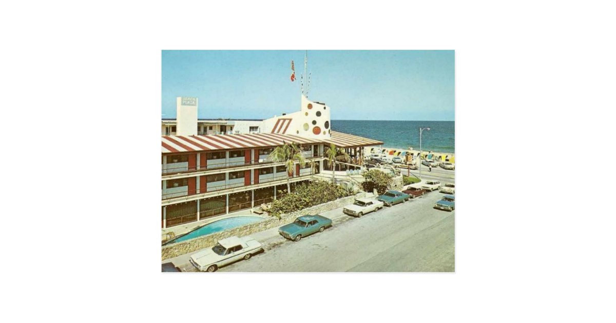 Vintage Jolly Roger Hotel Ft Lauderdale Florida Postcard
