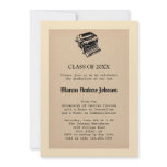 Vintage Journalism Graduation Invitation