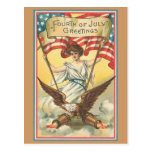 vintage July 4th Postcard