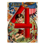 Vintage July 4th Postcard