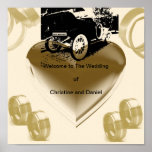 "Vintage Just Married Car"* Print
