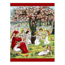 Vintage Kate Greenaway The Pied Piper of Hamelin Postcard