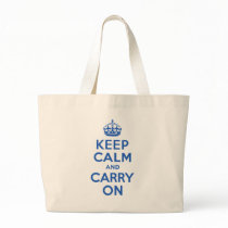 Vintage Keep Calm And Carry On Blue Best Price Bag