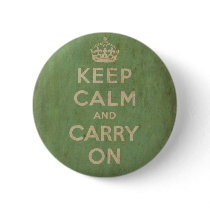 Vintage Keep Calm And Carry On Pin