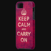 Vintage keep calm and carry on casemate cases