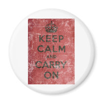 Vintage Keep Calm And Carry On Refrigerator Magnets