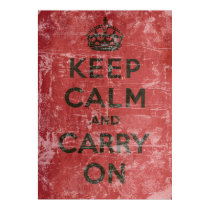 Vintage Keep Calm And Carry On posters