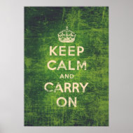 Vintage keep calm and carry on poster