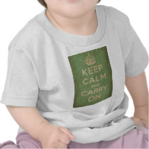 Vintage Keep Calm And Carry On Tshirts