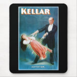 Vintage Keller Levitation Magician Advertising Mousepad
