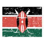 Vintage Kenya Flag Post Cards