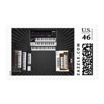 Vintage Keyboards: 3D Model: Custom Postage postage
