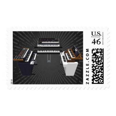 Vintage Keyboards: 3D Model: Custom Postage by spiritswitchboard