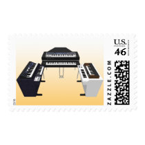 Vintage Keyboards: 3D Model: Custom Postage postage