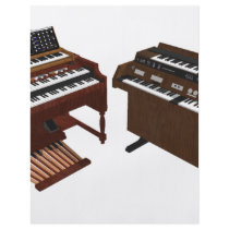 Vintage Keyboards: 3D Model: flyers