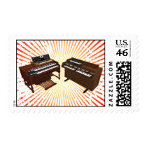Vintage Keyboards: 3D Model: Postage Stamps
