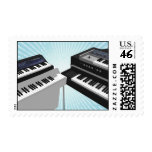 Vintage Keyboards: 3D Model: Postage Stamps