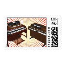 Vintage Keyboards: 3D Model: Postage Stamps
